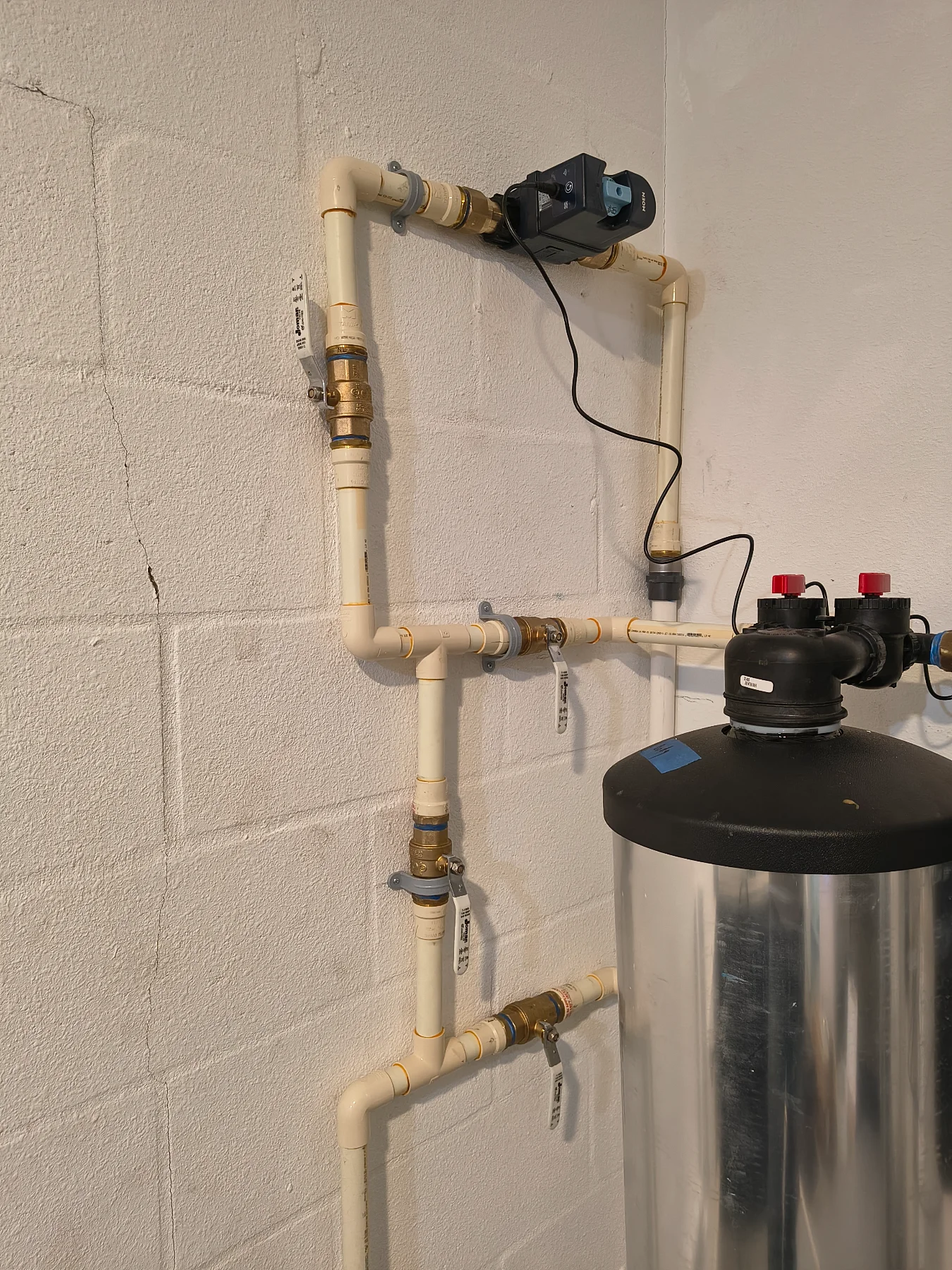 Piping to the water filtration CPVC