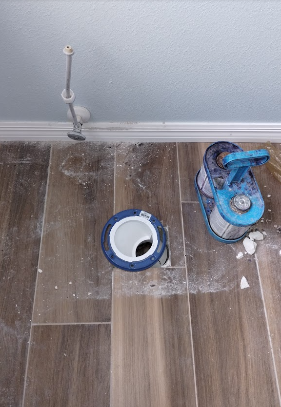 Offset Toilet Flange and Seal Repair — Tampa